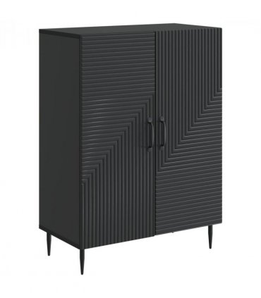 vidaXL Sideboard Black 66 x 34.5 x 89.5 cm Engineered Wood