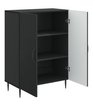 vidaXL Sideboard Black 66 x 34.5 x 89.5 cm Engineered Wood