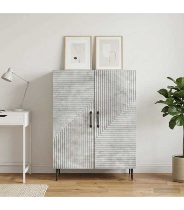 vidaXL Sideboard Concrete Grey 66 x 34.5 x 89.5 cm Engineered Wood — V0672121159