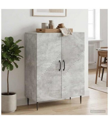 vidaXL Sideboard Concrete Grey 66 x 34.5 x 89.5 cm Engineered Wood — V0672121159