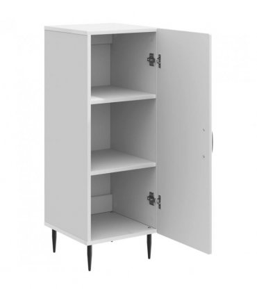 vidaXL Sideboard High Gloss White 33 x 34.5 x 89.5 cm Engineered Wood