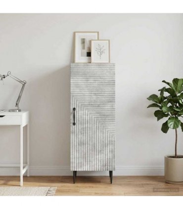 vidaXL Sideboard Concrete Grey 33 x 34.5 x 89.5 cm Engineered Wood