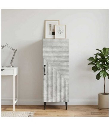 vidaXL Sideboard Concrete Grey 33 x 34.5 x 89.5 cm Engineered Wood