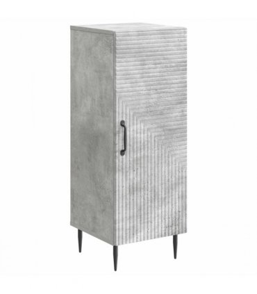 vidaXL Sideboard Concrete Grey 33 x 34.5 x 89.5 cm Engineered Wood