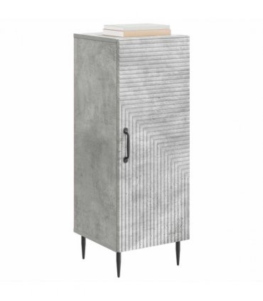 vidaXL Sideboard Concrete Grey 33 x 34.5 x 89.5 cm Engineered Wood
