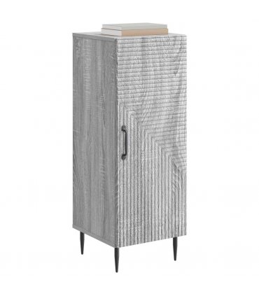 vidaXL Sideboard Grey Sonoma 33 x 34.5 x 89.5 cm Engineered Wood