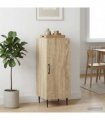 vidaXL Sideboard Sonoma Oak 33 x 34.5 x 89.5 cm Engineered Wood