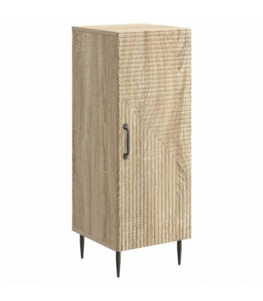 vidaXL Sideboard Sonoma Oak 33 x 34.5 x 89.5 cm Engineered Wood