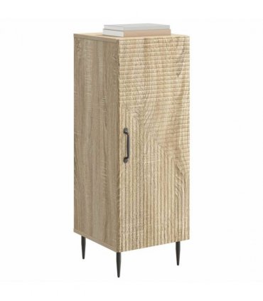 vidaXL Sideboard Sonoma Oak 33 x 34.5 x 89.5 cm Engineered Wood