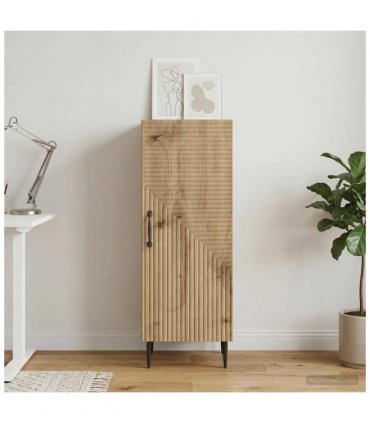 vidaXL Sideboard Artisan Oak 33 x 34.5 x 89.5 cm Engineered Wood