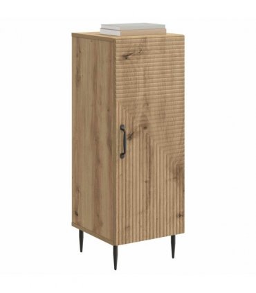 vidaXL Sideboard Artisan Oak 33 x 34.5 x 89.5 cm Engineered Wood