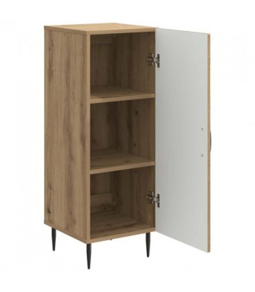 vidaXL Sideboard Artisan Oak 33 x 34.5 x 89.5 cm Engineered Wood