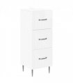 vidaXL Drawer Cabinet High Gloss White 33 x 34.5 x 89.5 cm