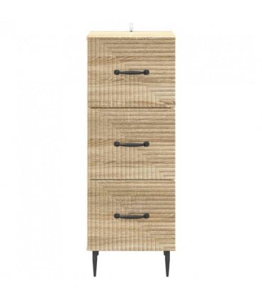 vidaXL Drawer Cabinet Sonoma Oak 33 x 34.5 x 89.5 cm Engineered Wood