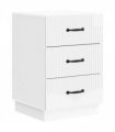 vidaXL Bedside Cabinet with Drawer High Gloss White 43 x 41 x 63.5 cm