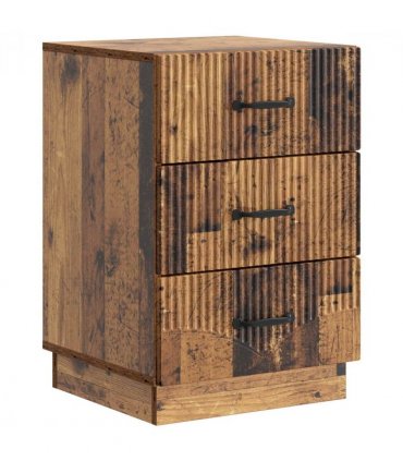 vidaXL Bedside Cabinet Old Wood 43 x 41 x 63.5 cm Engineered Wood