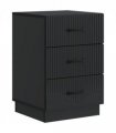 vidaXL Bedside Cabinet Black 43 x 41 x 63.5 cm Engineered Wood