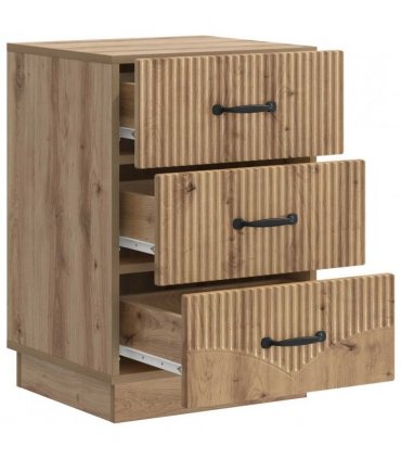 vidaXL Bedside Cabinet Artisan Oak 43 x 41 x 63.5 cm Engineered Wood