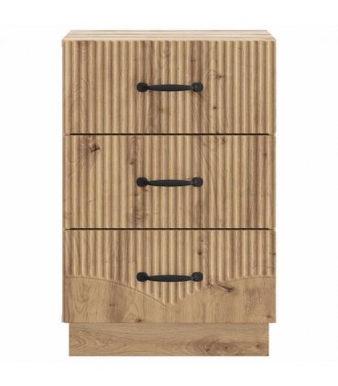 vidaXL Bedside Cabinet Artisan Oak 43 x 41 x 63.5 cm Engineered Wood