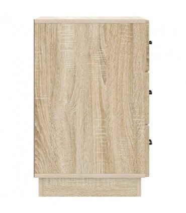 vidaXL Bedside Cabinet Sonoma Oak 43 x 41 x 63.5 cm Engineered Wood