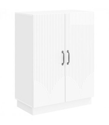 vidaXL Sideboard High Gloss White 66 x 34.5 x 87 cm Engineered Wood