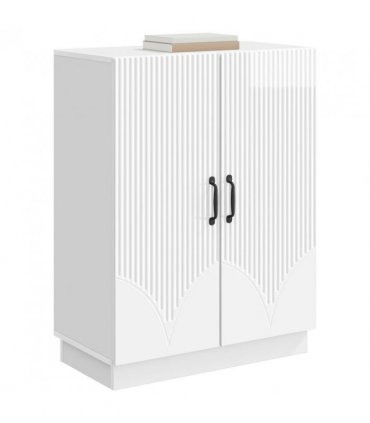 vidaXL Sideboard High Gloss White 66 x 34.5 x 87 cm Engineered Wood