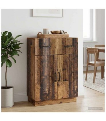 vidaXL Sideboard Old Wood 66 x 34.5 x 87 cm Engineered Wood — V0672122411