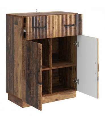 vidaXL Sideboard Old Wood 66 x 34.5 x 87 cm Engineered Wood — V0672122411