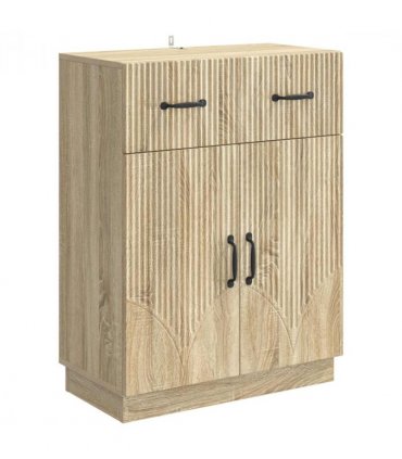vidaXL Sideboard Sonoma Oak 66 x 34.5 x 87 cm Engineered Wood — V0672122412