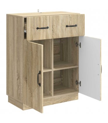 vidaXL Sideboard Sonoma Oak 66 x 34.5 x 87 cm Engineered Wood — V0672122412