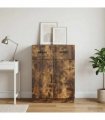 vidaXL Sideboard Smoked Oak 66 x 34.5 x 87 cm Engineered Wood — V0672122413