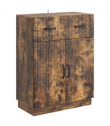 vidaXL Sideboard Smoked Oak 66 x 34.5 x 87 cm Engineered Wood — V0672122413