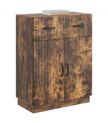 vidaXL Sideboard Smoked Oak 66 x 34.5 x 87 cm Engineered Wood — V0672122413