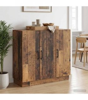 vidaXL Sideboard Old Wood 89 x 34.5 x 77 cm Engineered Wood