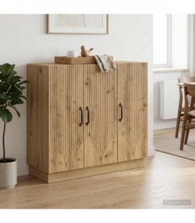 vidaXL Sideboard Artisan Oak 89 x 34.5 x 77 cm Engineered Wood