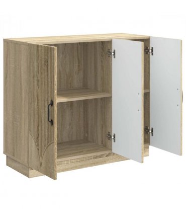vidaXL Sideboard Sonoma Oak 89 x 34.5 x 77 cm Engineered Wood