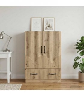vidaXL Sideboard Artisan Oak 66 x 34.5 x 92 cm Engineered Wood — V0672122427