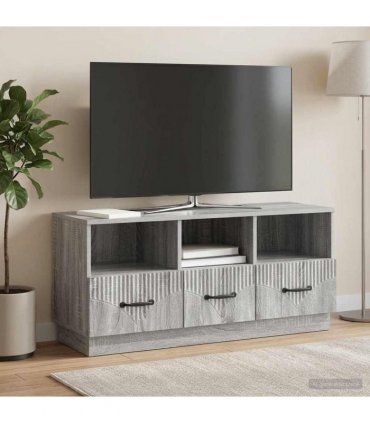 vidaXL TV Cabinet Grey Sonoma 102 x 34.5 x 47 cm Engineered Wood — V0672122435