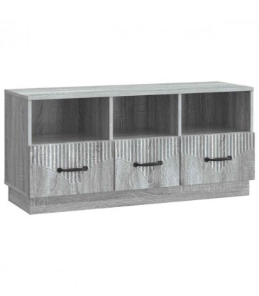 vidaXL TV Cabinet Grey Sonoma 102 x 34.5 x 47 cm Engineered Wood — V0672122435