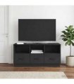 vidaXL TV Cabinet with Drawer Black 102 x 34.5 x 47 cm Engineered Wood