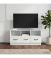 vidaXL TV Cabinet High Gloss White 102 x 34.5 x 47 cm Engineered Wood — V0672122438