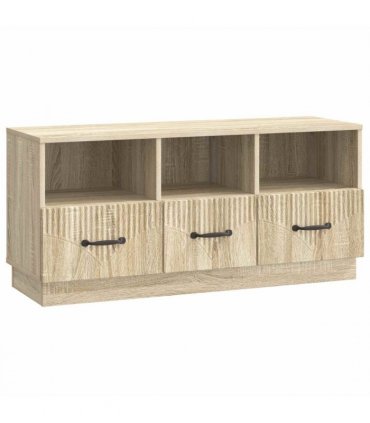 vidaXL TV Cabinet Sonoma Oak 102 x 34.5 x 47 cm Engineered Wood — V0672122439