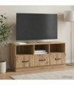 vidaXL TV Cabinet Artisan Oak 102 x 34.5 x 47 cm Engineered Wood — V0672122440