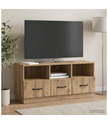 vidaXL TV Cabinet Artisan Oak 102 x 34.5 x 47 cm Engineered Wood — V0672122440
