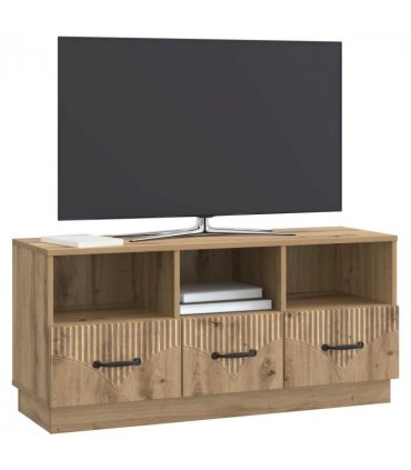 vidaXL TV Cabinet Artisan Oak 102 x 34.5 x 47 cm Engineered Wood — V0672122440