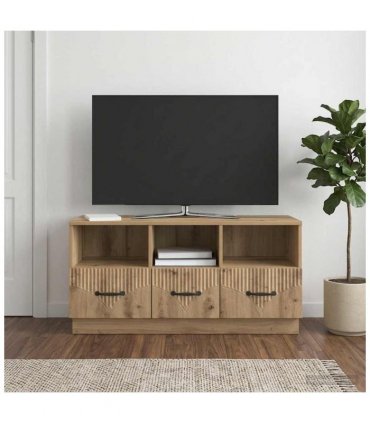 vidaXL TV Cabinet Artisan Oak 102 x 34.5 x 47 cm Engineered Wood — V0672122440