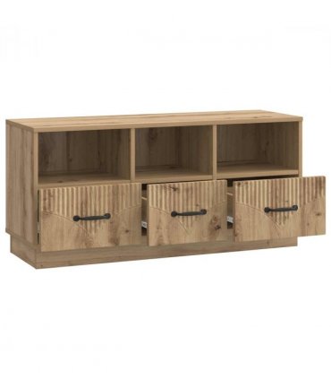 vidaXL TV Cabinet Artisan Oak 102 x 34.5 x 47 cm Engineered Wood — V0672122440