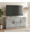 vidaXL TV Cabinet Concrete Grey 99 x 34.5 x 47 cm Engineered Wood