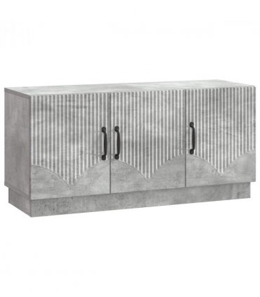 vidaXL TV Cabinet Concrete Grey 99 x 34.5 x 47 cm Engineered Wood