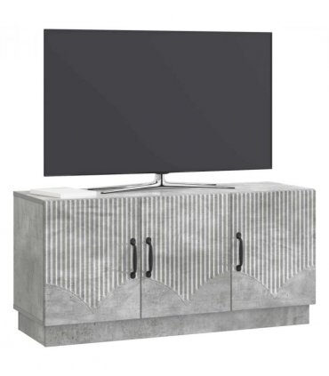 vidaXL TV Cabinet Concrete Grey 99 x 34.5 x 47 cm Engineered Wood